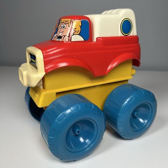 Tomy Big Power Pushers Truck Vintage 1984 No. 1093 Complete With Box & Booklet - Picture 2 of 12